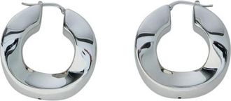 Jil Sander Sculpted Hoop Earrings - Dames - Oorbellen - Grijs - ONE Size - Accessoires