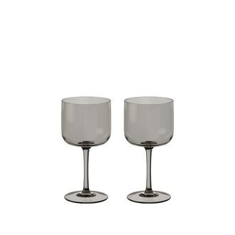 Villeroy & Boch Like Smoke Wine / Water Glass Pair in Grey at Nordstrom