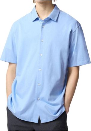 Uniqlo AIRism Shirt-Style Polo Shirt Blue 475370-62