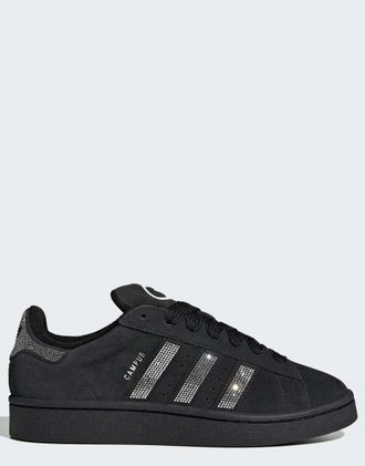 adidas Originals Campus - Scarpe stile anni 2000 color nero core/argento metallizzato