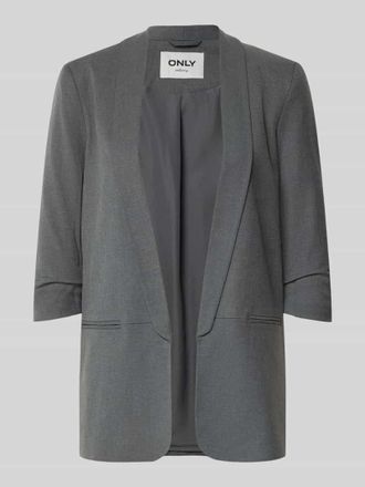 Only Regular Fit Longblazer mit 3/4-Arm Modell ELLY in Mittelgrau Melange, Gr&ouml;&szlig;e 40