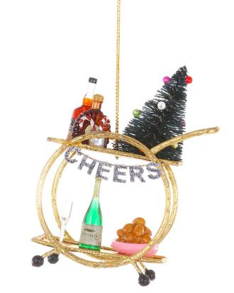 Cody Foster & Co. Holiday Bar Cart Ornament