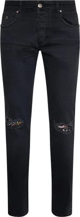 John Richmond Slim-fit Jeans - Heren - Slim Fit Jeans - Zwart - W29 - Jeans