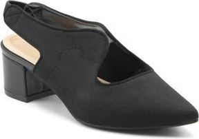 Adrienne Vittadini Goldie Slingback Pump in Black Knit at Nordstrom Rack, Size 9.5