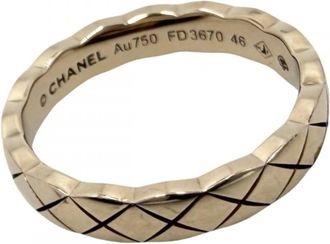 Chanel Pink Gold (18K) Band Ring (Pre-Owned)