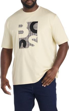 BOSS Big & Tall Thompson Graphic Tee in Off White at Nordstrom, Size 3X Big