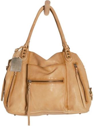 Free People We The Free Emerson Lambskin Leather Tote in Italian Straw at Nordstrom