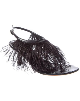 Proenza Schouler Tee Feather Leather Sandal