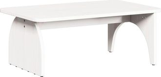 vidaXL Coffee Table White 80 x 50 x 31 cm Solid pine wood vidaXL