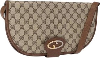 Gucci Pre-owned Cross Body Bags, female, Beige, Size: ONE SIZE Pre-owned Plastic Cross Body Bag