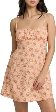 Billabong Dreaming of Sun Mini Sundress in Light Peach at Nordstrom, Size X-Large
