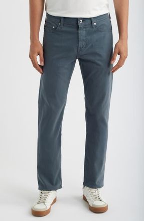 AG - Adriano Goldschmied SUD Straight Leg Pants in Bluegrain at Nordstrom, Size 35 X 32