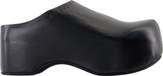 Marni Sabot Sandals - Marni - Leather - Black