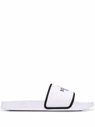 The North Face Base Camp slippers met logoprint - Wit