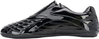 Balenciaga (WMNS) Balenciaga Zen Sneakers Shiny Patent Black Leather 617539W2QA11000