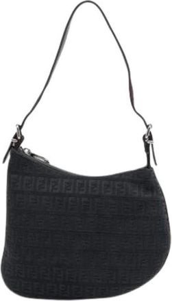 Fendi Pre-owned Oyster Schoudertas - Dames - Vintage Schoudertas - Zwart - ONE Size - Leer - Vintage