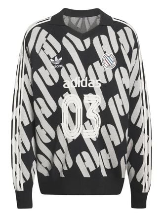 adidas Adicolour Blokecore logo sweater - unisex - Cotton - M - Black