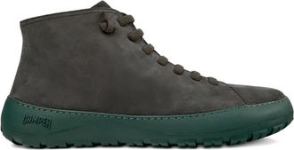 Camper Peu leren enkellaarzen met veters - Grijs