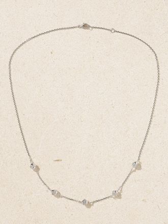 L'atelier Nawbar Collana In Oro Bianco 5 Carati Con Diamanti The 5 Dots - Argento