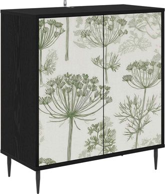 vidaXL Aparador Gotha Roble Negro 69 X 33 X 76 Cm Madera De Ingenier&iacute;a Vidaxl
