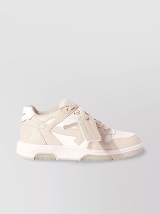 Off-white leather out of office low-top sneakers