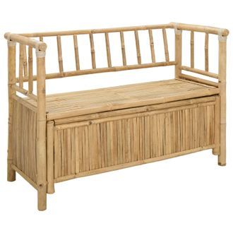vidaXL Banco De Almacenamiento De Jard&iacute;n 110 X 47 X 80 Cm Bamb&uacute; Vidaxl