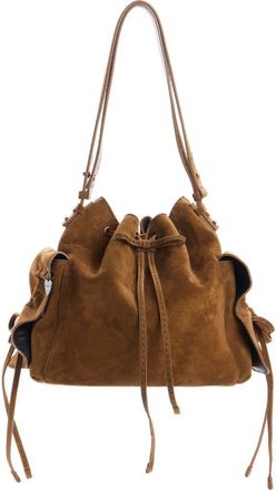 Acne Studios Multipocket Suede Bucket Bag in Cognac Brown at Nordstrom