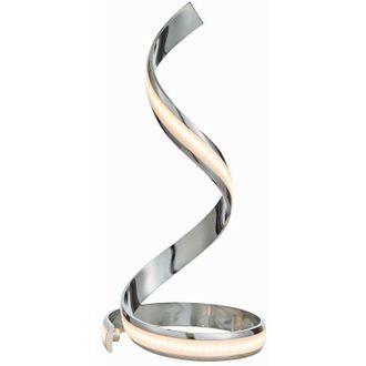 Endon Lighting Lighting Aria - Integrated led Table Lamp Chrome Effect Plate & White Acrylic 1 Light IP20