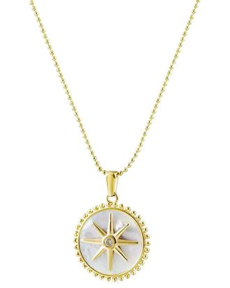 Jane Basch Plated Mandala Necklace