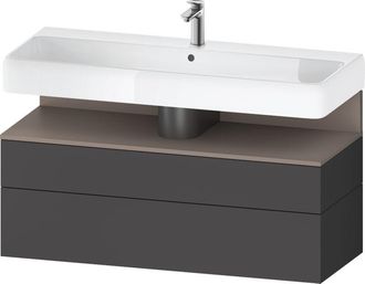 Duravit Duravit - Qatego Mueble Bajo Lavabo, 1 Extra&iacute;ble Y 1 Caj&oacute;n