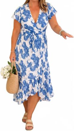 Pinch Design The Harbor Wrap Dress In Royal Blue