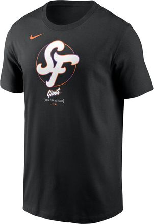 Nike San Francisco Giants City Connect Logo Nike Mens MLB T-Shirt in Black | N19900AGIA-SCA