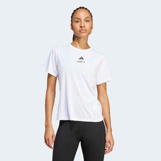 adidas T-Shirt ADIDAS PERFORMANCE W LM G T, Damen, Gr. XL, weiss (wei&szlig;), Obermaterial: 100% Polyester, Shirts T-Shirt