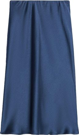 Ami high-waisted satin skirt - women - Silk/Acetate - 38 - Blue