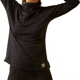 Ariat Womens Rebar Gridworks Baselayer Shirt In Black