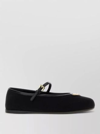 Prada canvas ballerina shoes