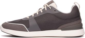 Clarks Mens Lt Lace Sneaker, Grey Knit, 6 UK Narrow