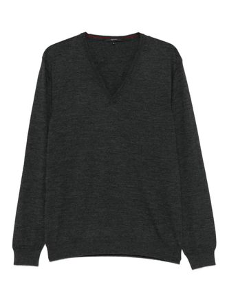 Gucci V-neck wool sweater - men - Wool - L - Grey
