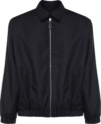 Giuliano Galiano Asher Wool Blend Bomber Jacket