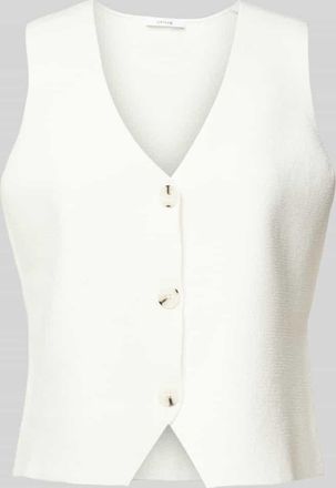 OPUS Weste in Strick-Optik Modell Difora in Offwhite, Gr&ouml;&szlig;e 42