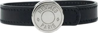 Hermès 2005 Swift Clou de Selle Looping armband - Zwart