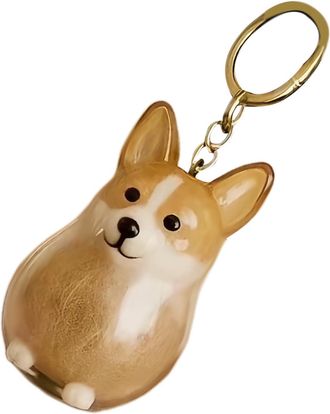 Generic Dog Hair Holder Keychain - Transparent Cat Hair Collector Charm,Pet Keepsake Ornament Portable Pendant for Women Daily Travel Holiday Birthday Girls B