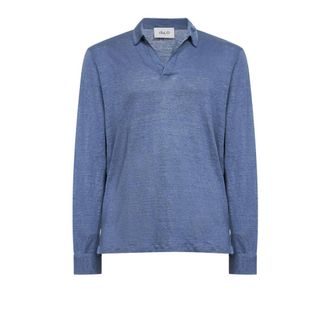 D4.0 Polo Shirts, male, Blue, Size: XL Long-sleeve T-shirt