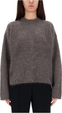 The Garment Roma Boyfriend Sweater - Dames - Ronde hals truien - Grijs - 2XS - Nylon - Truien & Vesten
