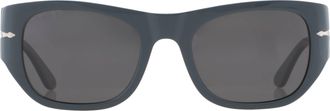 Persol Polarized Black Square Unisex Sunglasses PO3308S 117348 54