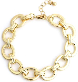 Panacea Circle Link Chain Bracelet in Gold at Nordstrom Rack