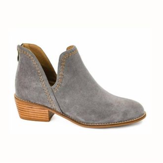 Corkys Footwear Womens Faux Suede Bluffin Bootie In Grey