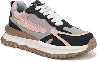 Blowfish Leo Sneaker in Navy /Pink Faux Suede at Nordstrom Rack, Size 8.5