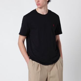 Ami T-shirt Ami De Coeur nera