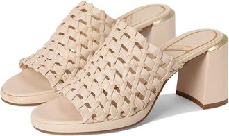 Kenneth Cole Solara Womens Wedge Shoes Cream Leather : 8.5 M, Synthetic